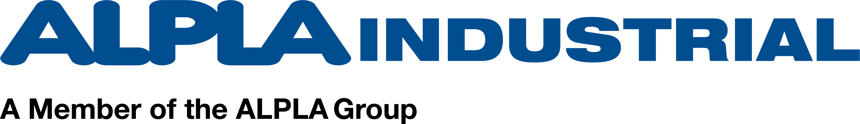ALPLA Industrial logo in bold blue text.