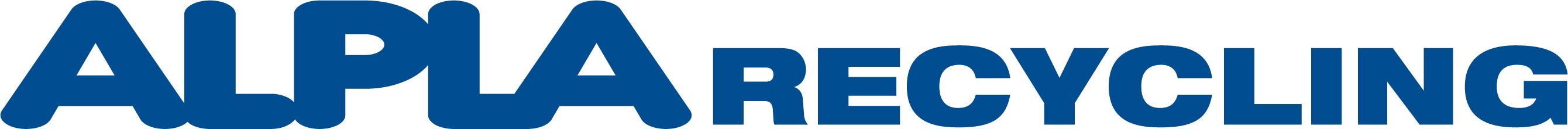 ALPLA RECYCLING logo in bold blue text.