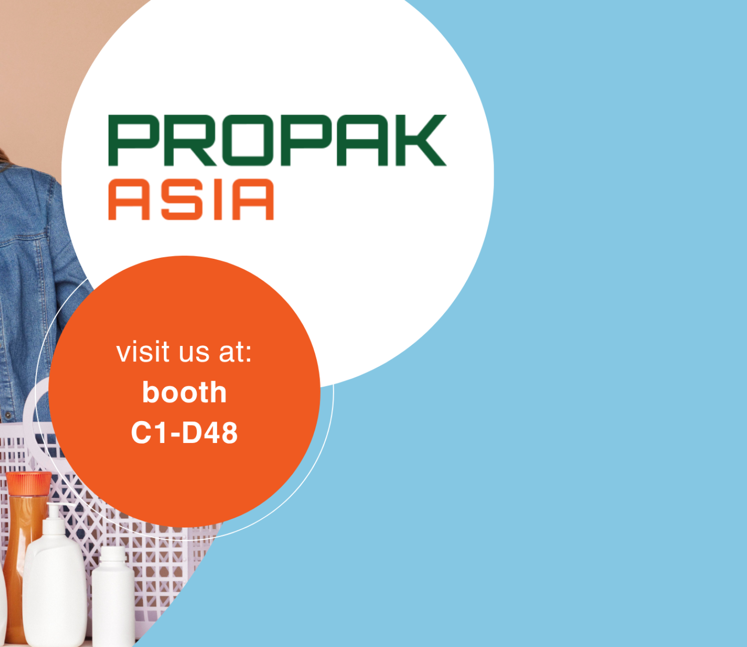 Exhibition banner for ProPak Asia Bangkok, 2026, ALPLA booth C1-D48