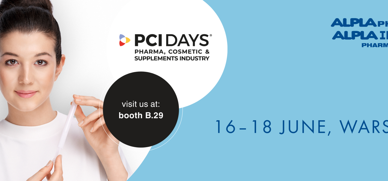 Exhibition banner for PCI Days Warsaw, 2026, ALPLA booth B.29
