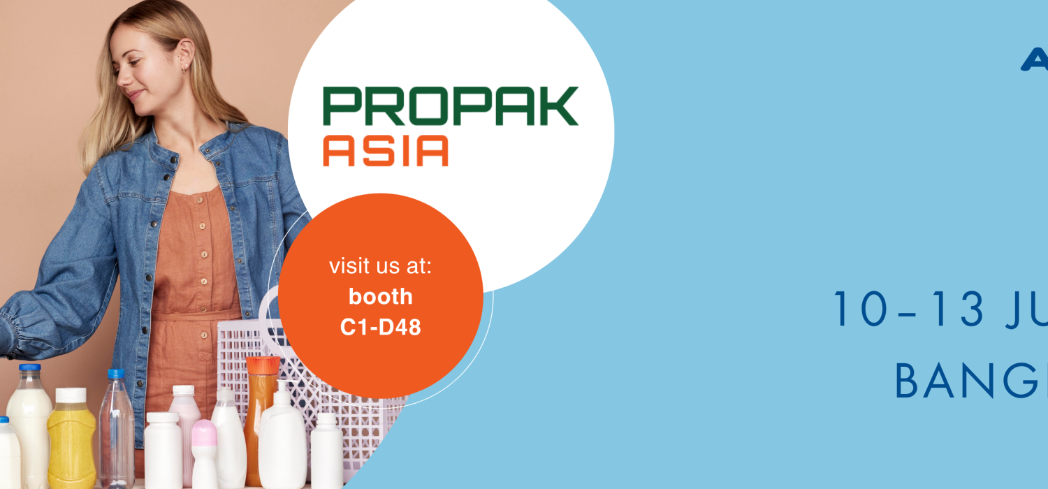 Exhibition banner for ProPak Asia Bangkok, 2026, ALPLA booth C1-D48