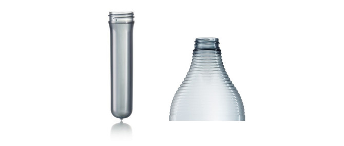 ISBM bottle preform without a support ring