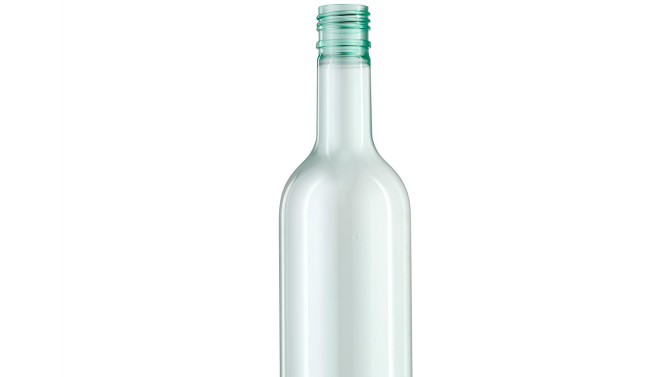 The top of the PET wine bottle manufactured by ALPLA