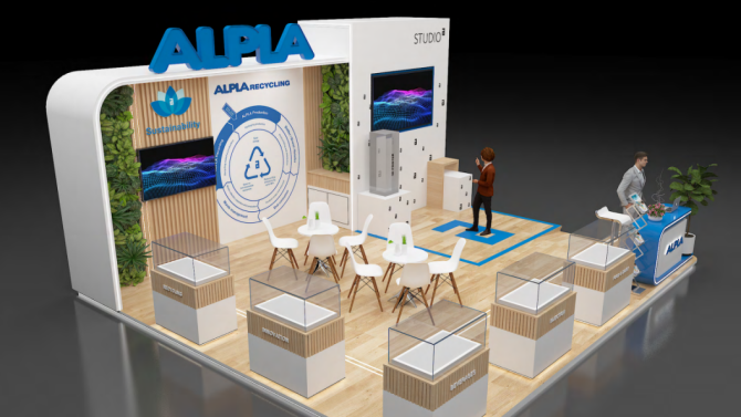 ALPLA's booth B3-18,at the Gulfood Manufacturing in Dubai