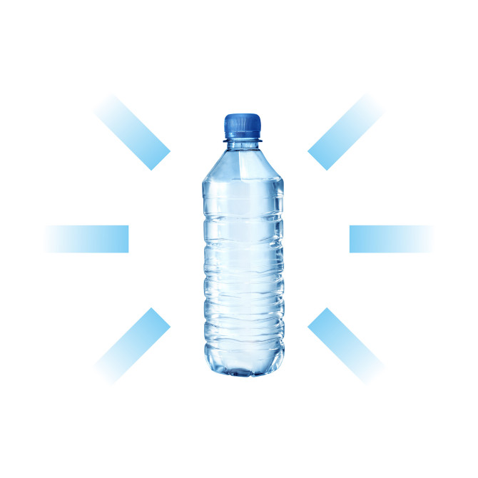 No harmful substances are used in the production of PET bottles.