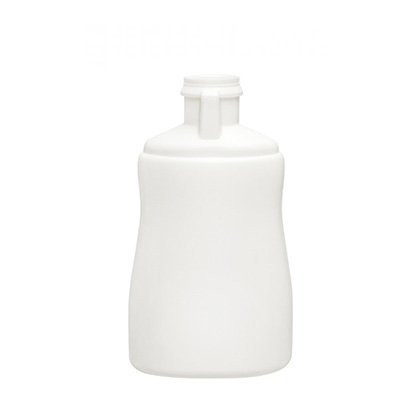 Bottle for syrup made of HDPE in white