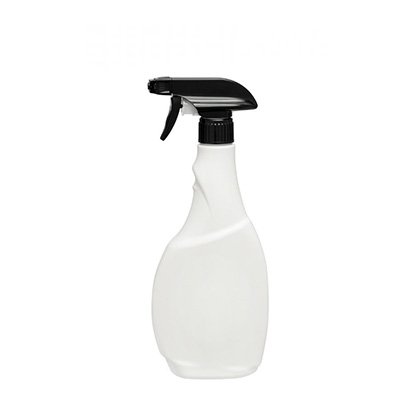 Spray bottle made of HDPE in white